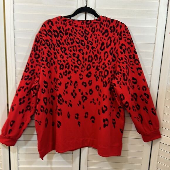 Chico's Zenergy Tunic Size 4 XXL (20) French Terry Leopard - Picture 10 of 16